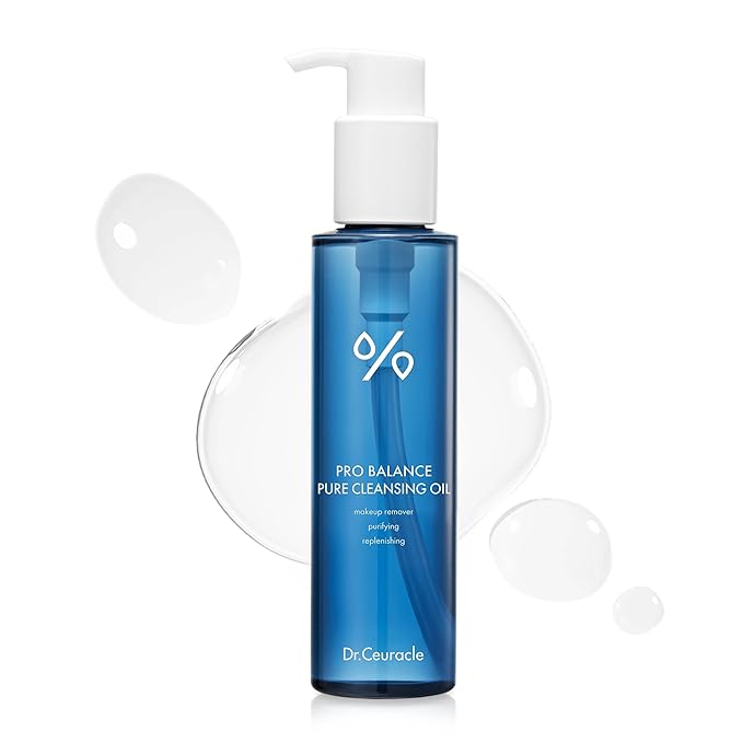 Dr.Ceuracle Pro Balance Pure Cleansing Oil - Makeup Remover Oil Cleanser with Hydrating Finish, Korean Facial Cleanser (155 ml / 5.24 fl. oz.)