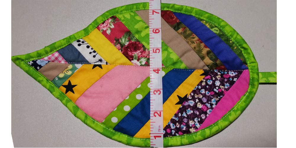 4 PCS Leaves Pot Holders for Kitchen Hot Pads 100% Cotton for BBQ/Cooking/Baking/Grilling/Microwave/Barbecue