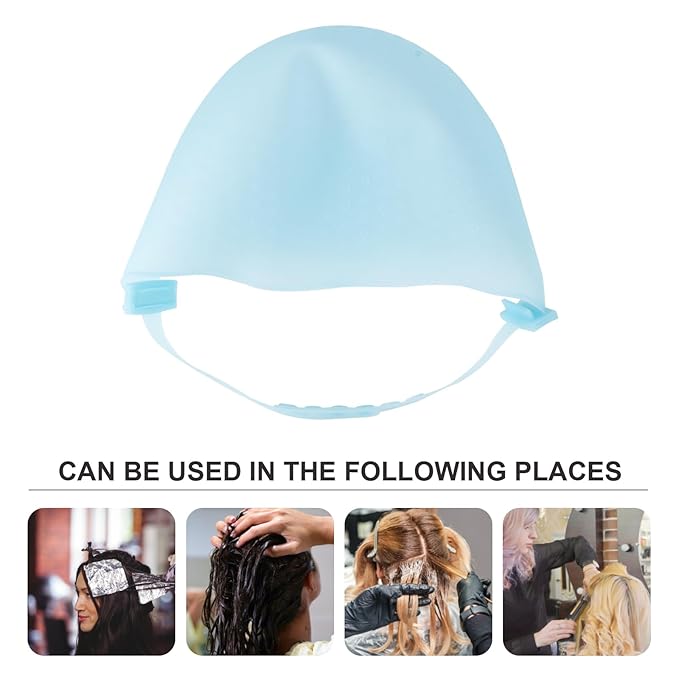 Reusable Hair Coloring Highlight Cap Hook Hairdressing Highlighting Kit Salon Home Use Hair Dye Cap Holes Precise Hair Streaking Easy Clean