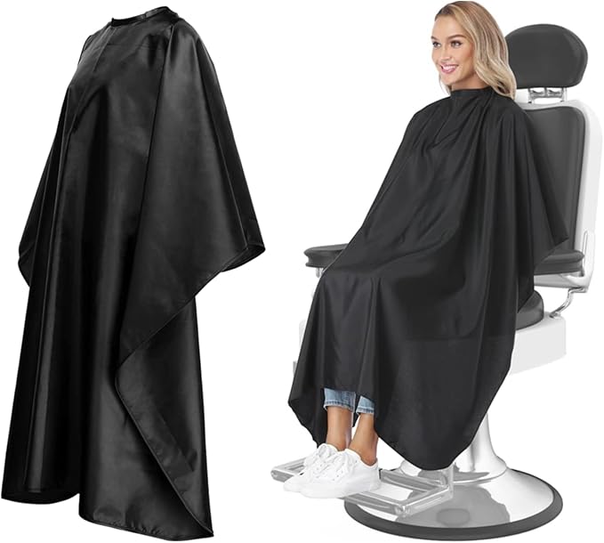 Professional Salon Barber Cape for Men/Women - Hairdressing Waterproof Hair Cutting Cape with Adjustable Snap Closure,Salon Equipment for Hair Stylist and Home Use