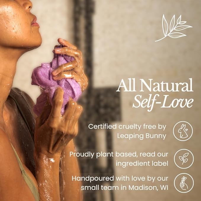 Bare Botanics 24oz Unscented Sea Salt Body Scrub Natural Exfoliator