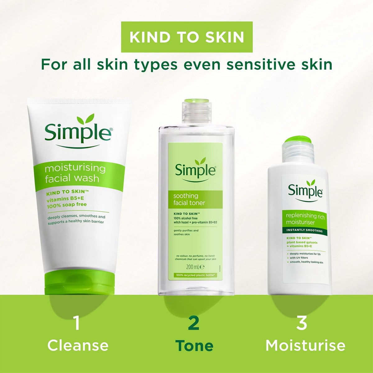 Simple Kind to Skin Facial Toner, Soothing, 6.7 Fl Oz (Pack of 1)