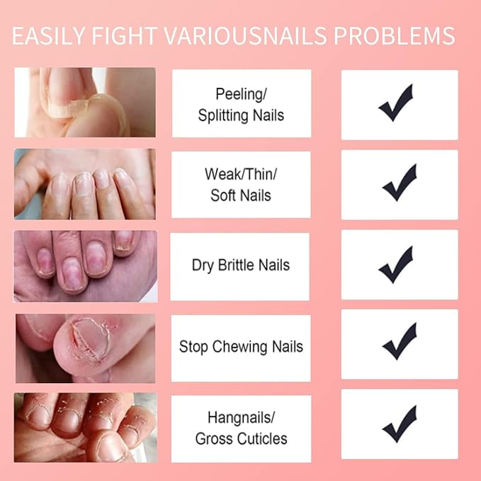 nbc BeautiLab Cuticle Oil, Nail Growth Oil Natural Blend of Jojoba, Vitamin E Nail Cuticle Oil for Repairs Cuticles Overnight Moisturizes and Strengthens Nails Cuticles 2 x 0.92 oz Orange & Rose