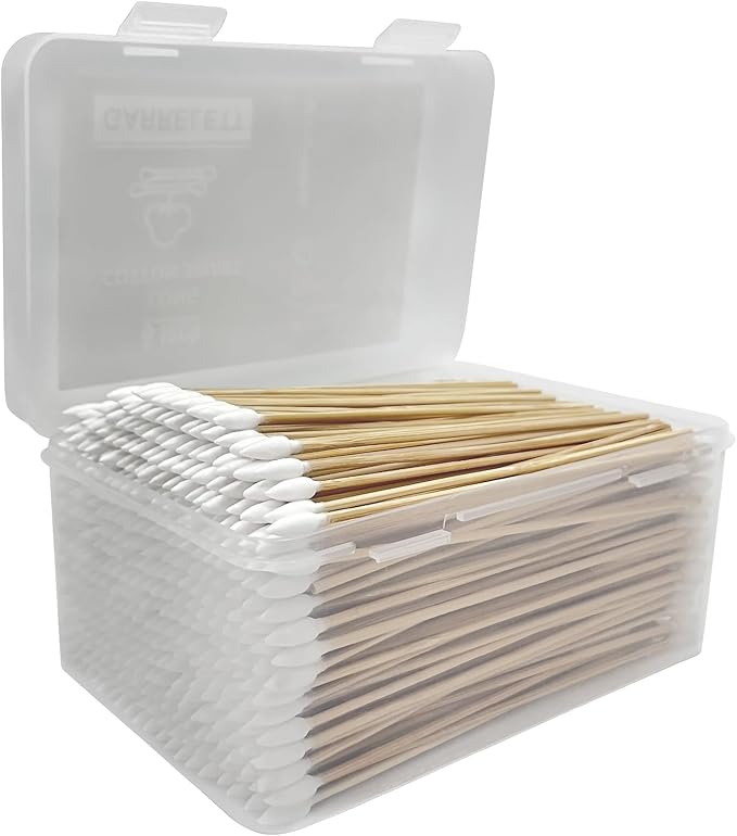 Garrelett 6 Inch Long Cotton Swabs, Gun Cleaning Swabs with Pointed Tips, Premium Tips for Gun Cleaning Supplies, Precision Cleaning Swabs for Firearms and Detailed Cleaning Tasks (600)