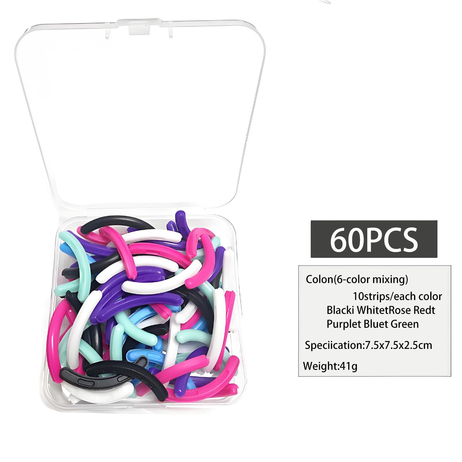 Compatible with Revlon Eyelash Curler Refills,60 Pack Colorful Lash Curlers Refill Compatible with Revlon Eyelash Curler,6 Colors.