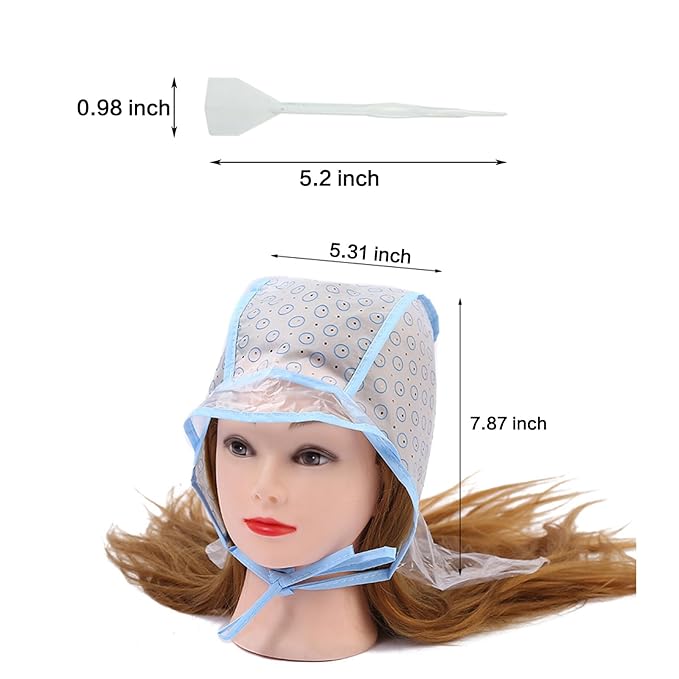 Salon Hair Coloring Dye Cap, 6Pcs with Needles Crochet Hooks