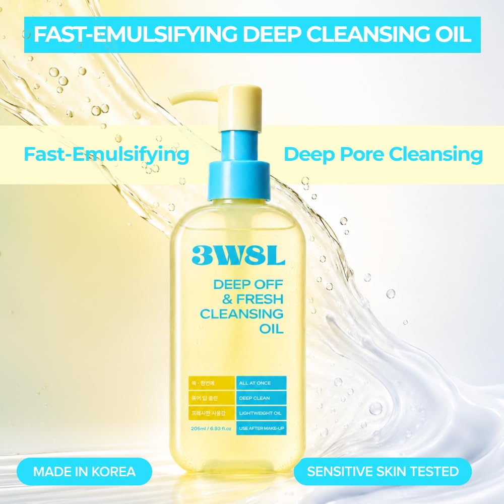 3words 8letters 3W8L Deep Off & Fresh Cleansing Oil Kbeauty