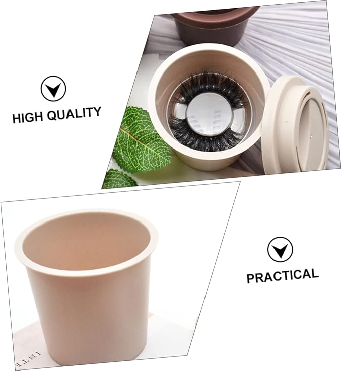 FRCOLOR 3Pcs False Eyelash Storage Box Portable Eyelash Packing Case Makeup Accessories Container for Travel and Daily Use