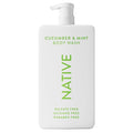 Native Sulfate Free Body Wash Contains Naturally Derived Ingredients | for Women & Men| Cucumber & Mint, 36 oz