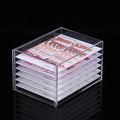 LIXIMMAZN 6 Layers Acrylic Nail Storage Organizer, Cosmetic Makeup Container Box, Clear Case Cabinet Display Used for Nail Storage and Nail Salons (6 Layers)