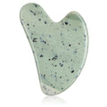 rosenice Gua Sha Facial Tools Guasha Tool Gua Sha Jade Stone for Face Skincare Facial Body Acupuncture Relieve Muscle Tensions Reduce Puffiness Festive Gifts (Yellow-Green)
