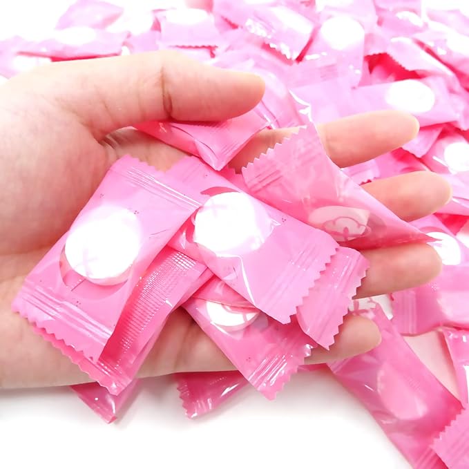 "Honbay 100PCS Disposable Portable Compression Face Towel Cotton Washcloth for Travel, Home,Camping and other Outdoor Activities"