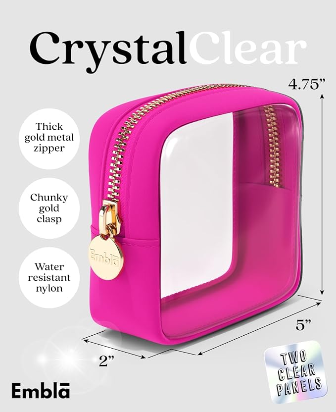 Makeup Bag for Women, Travel Cosmetic Organizer, Waterproof Toiletry Pouch