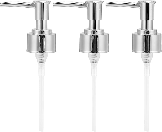 Perfume Bottle Pump Shampoo and Conditioner Bottle Nozzle Shower Gel Bottle Spray Nozzle Kit ABS Material with 360 Degree Rotation for Soap Lotion Massage Oil Bottle Accessory