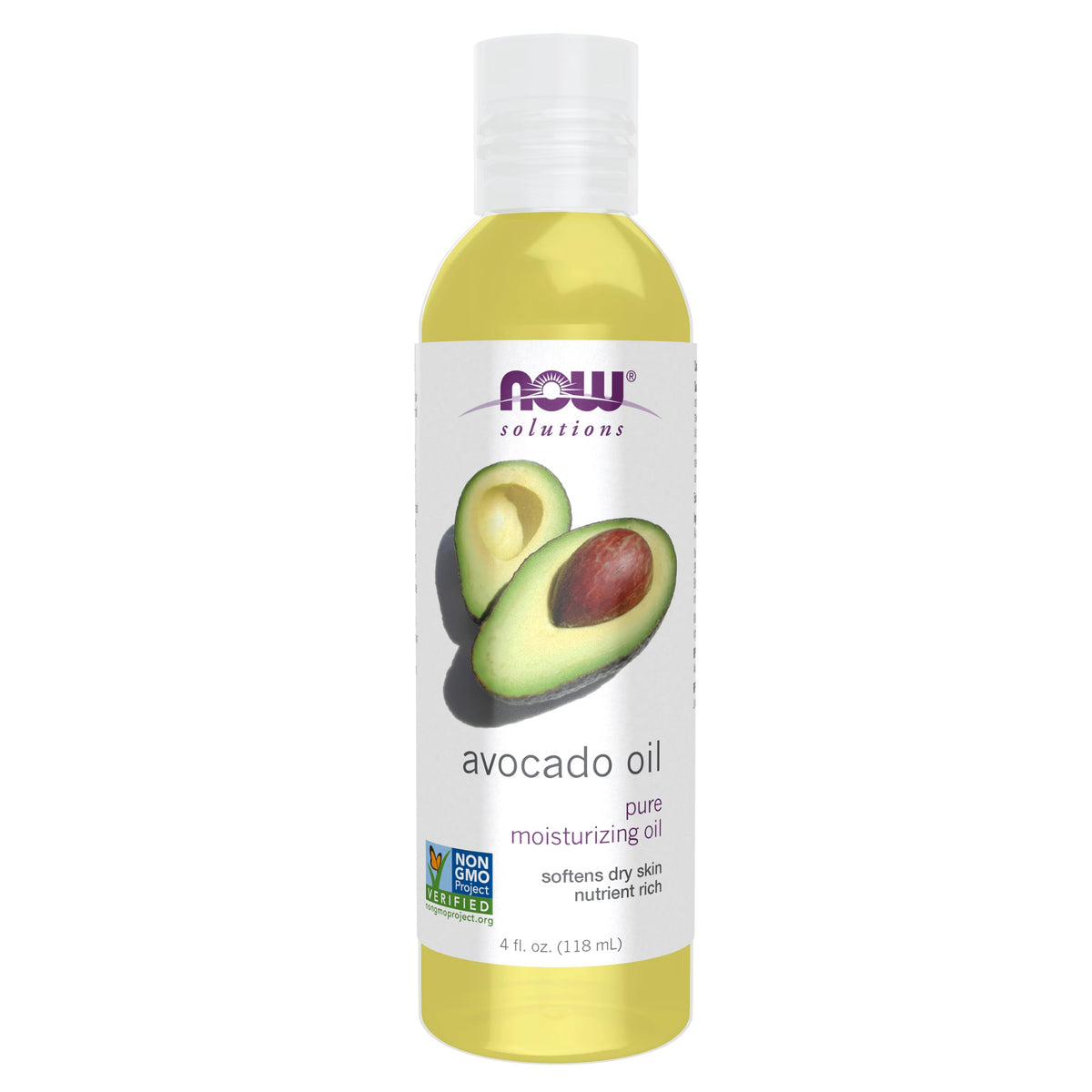 NOW Solutions, Avocado Oil, Moisturizing Oil, Nutrient Rich, 16 fl. oz