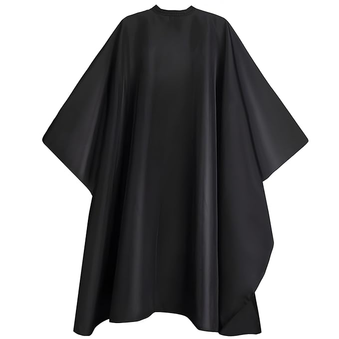 64" x 56" Waterproof Barber Cape for Men – Adjustable Neck Salon Cape – Professional Haircut Supplies