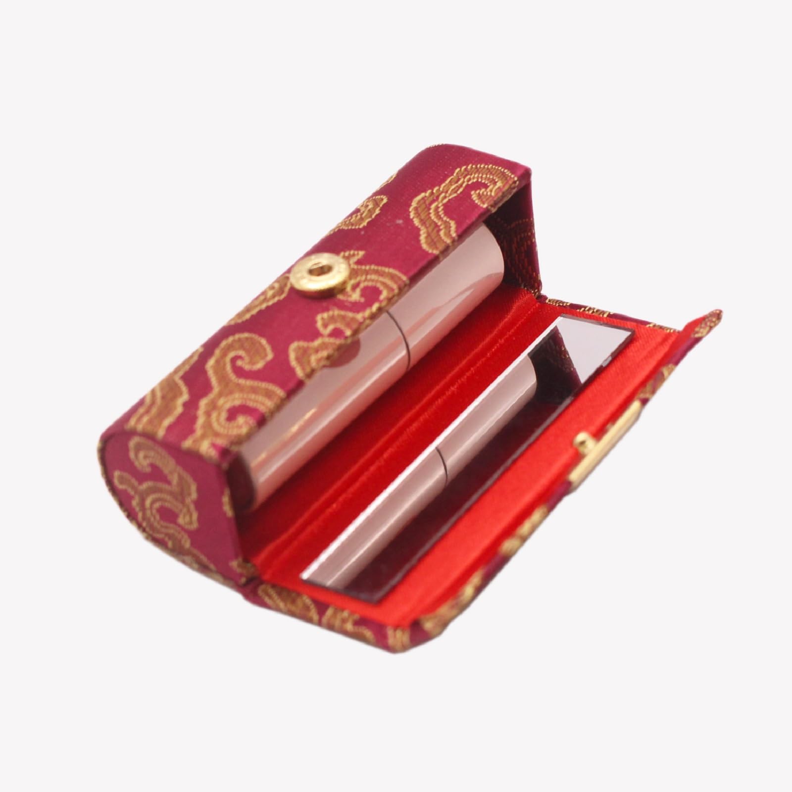 MIAO JIN Lipstick Case with Mirror Small Lipstick Holder for Purse