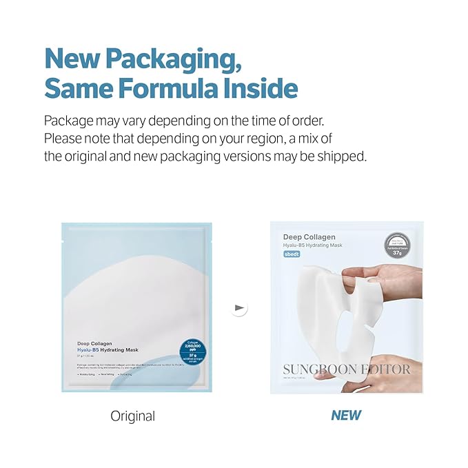 SUNGBOON EDITOR Deep Collagen Hyalu-B5 Overnight Mask Hydrating Mask for Wrinkle Care&Barrier Repair 2,160,000PPB Collagen+Hyaluronic Acid+Panthenol Korean Skincare, 4ea, Gifts for Women