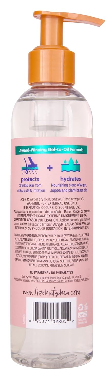 Tree Hut Moroccan Rose Moisturizing Shave Oil, 7.7 Fl Oz