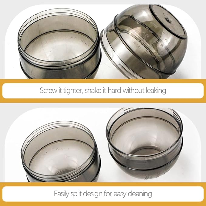 KALLORY Hair Dye Cup, Hair Color Shaker Bowl Plastic Salon Mixing Bowl Hair Color Mixing Tools for Barbershop Home