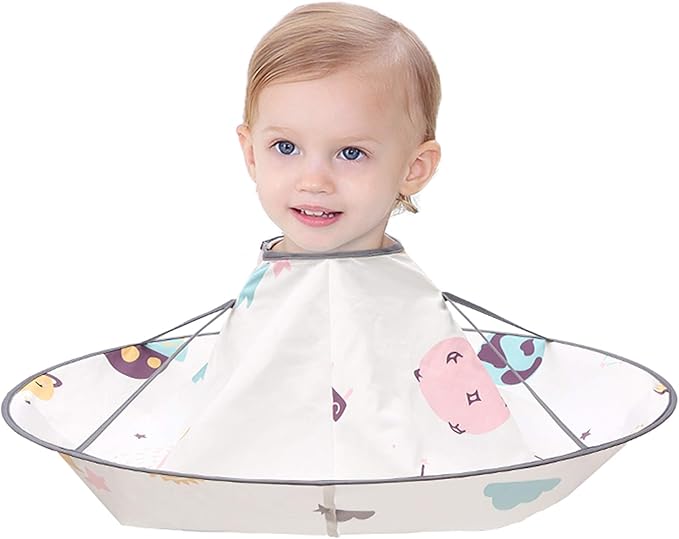 Aethland Kids Haircut Cape Hair Cutting Cape, Barber Cape Waterproof Foldable Umbrella Hair Catch Haircut Cape