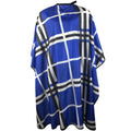 Pelocapa Haircut Barber Cape for Men - Professional Salon Cape With Snap Closures, Large Waterproof for Adults, Hair Cutting, Styling - 63" 56" (Blue)