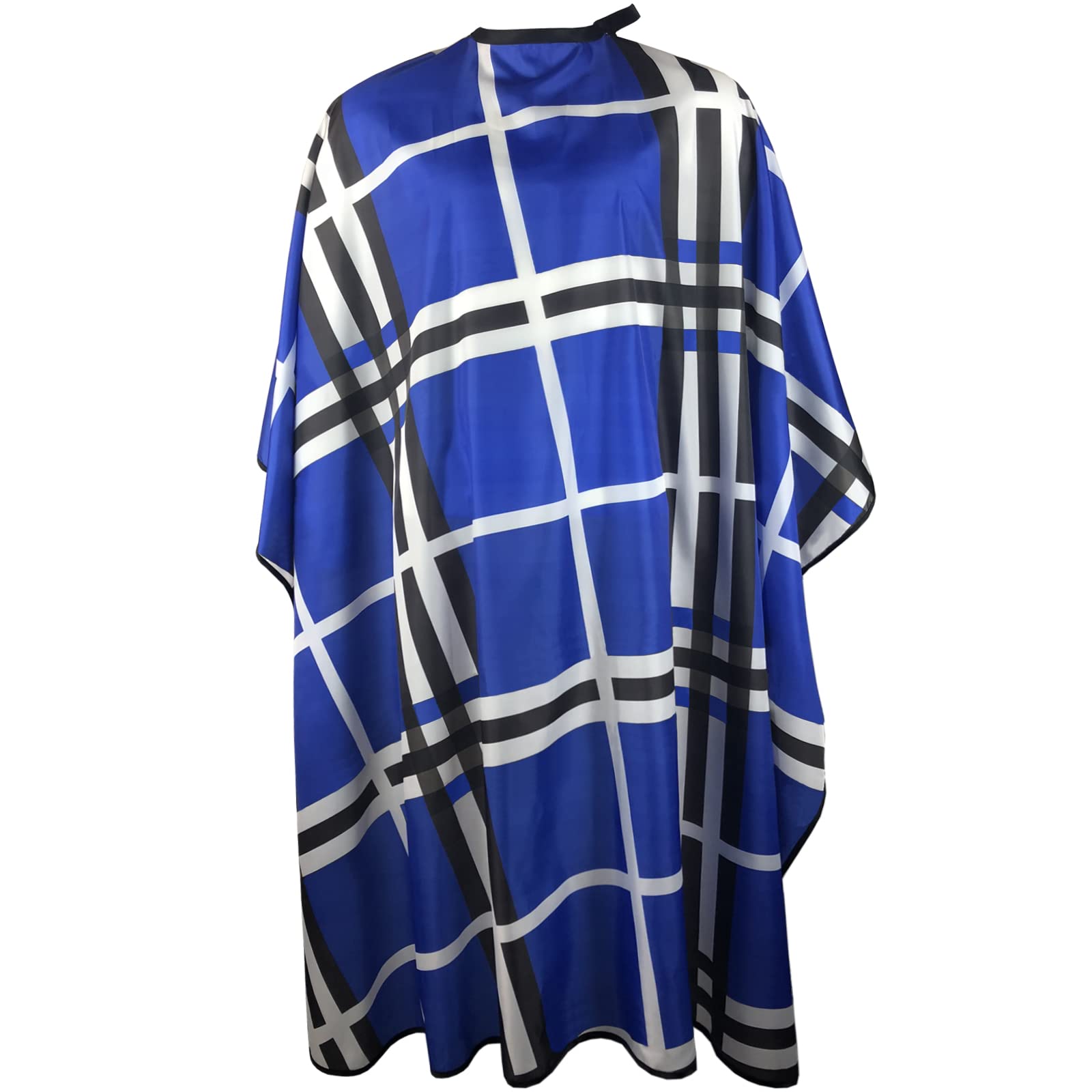 Pelocapa Haircut Barber Cape for Men - Professional Salon Cape With Snap Closures, Large Waterproof for Adults, Hair Cutting, Styling - 63" 56" (Blue)