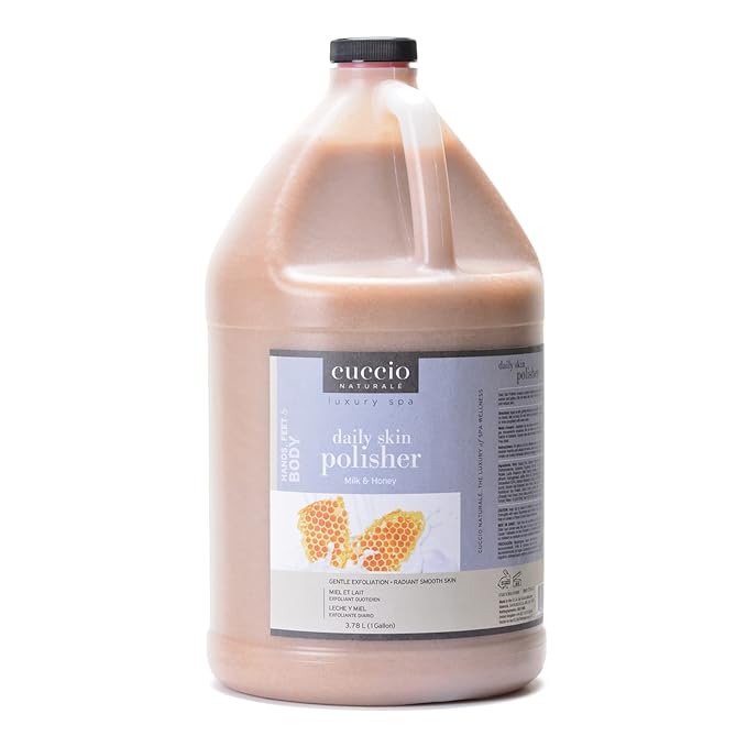 Cuccio Naturale Daily Skin Body Polisher - Soothes And Softens Your Skin - Gentle Exfoliation Process - Lifts Dead Cells From The Skin’s Surface - Radiant Skin - Pomegranate And Fig - 8 Oz