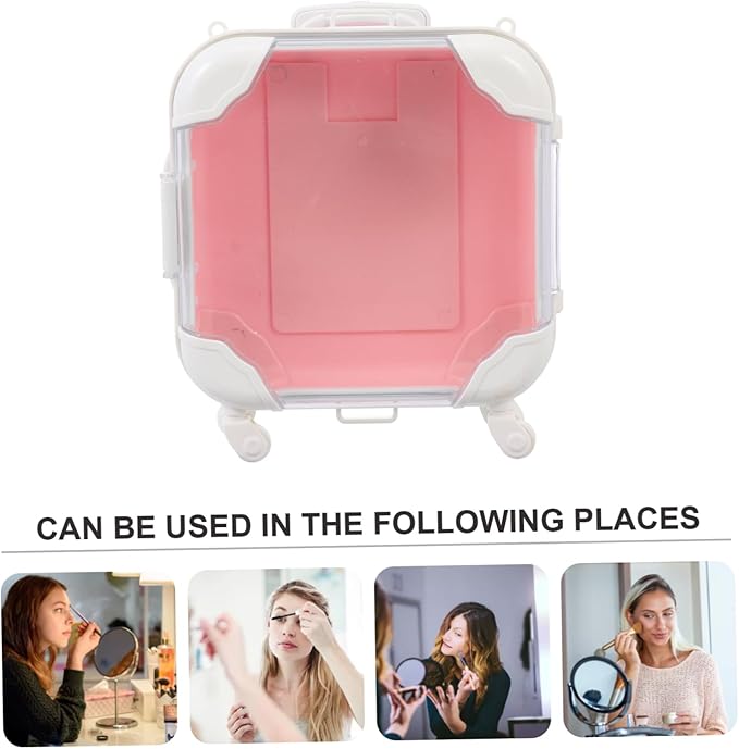 GALPADA Creative Eyelash Storage Box Faux Eyelash Organizer Case Portable Makeup Container Travel-Friendly Design for Beauty Enthusiasts