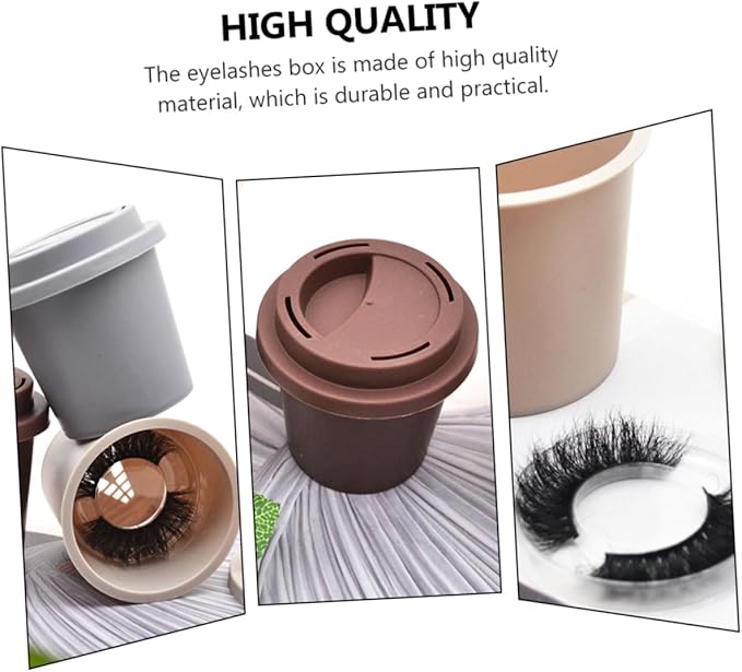 GALPADA 3pcs Eyelash Storage Box Lash Holders Female Eyelash Organizer Packing Case for False Travel-Friendly Makeup Storage