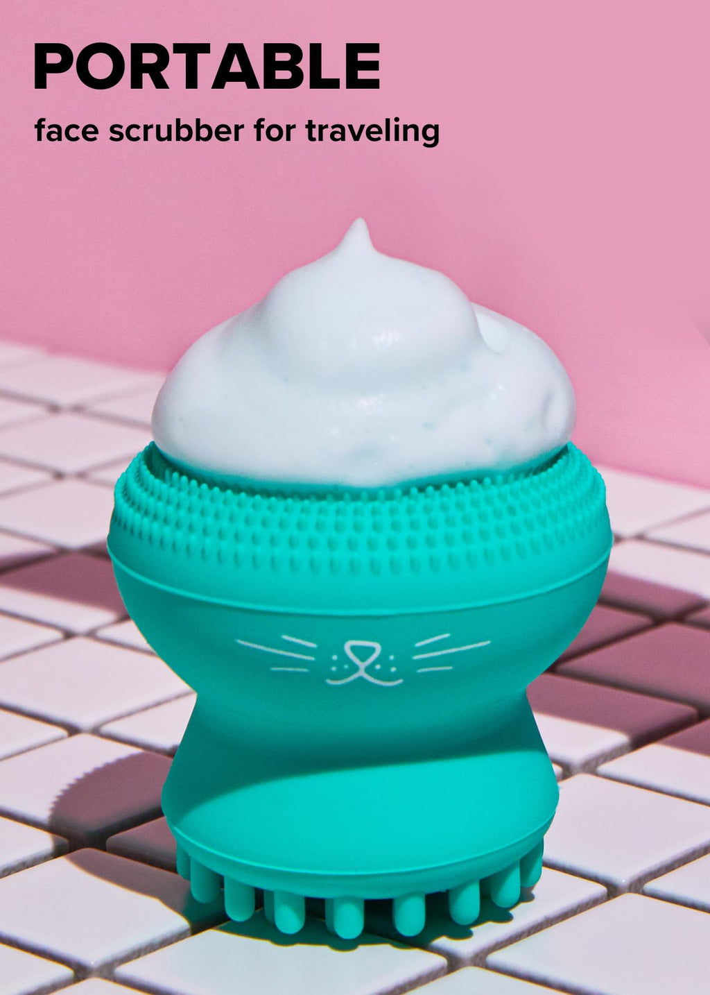 I DEW CARE 3-in-1 Cute Pawfect Face Scrubber - Silicone Pore Cleanser 1EA
