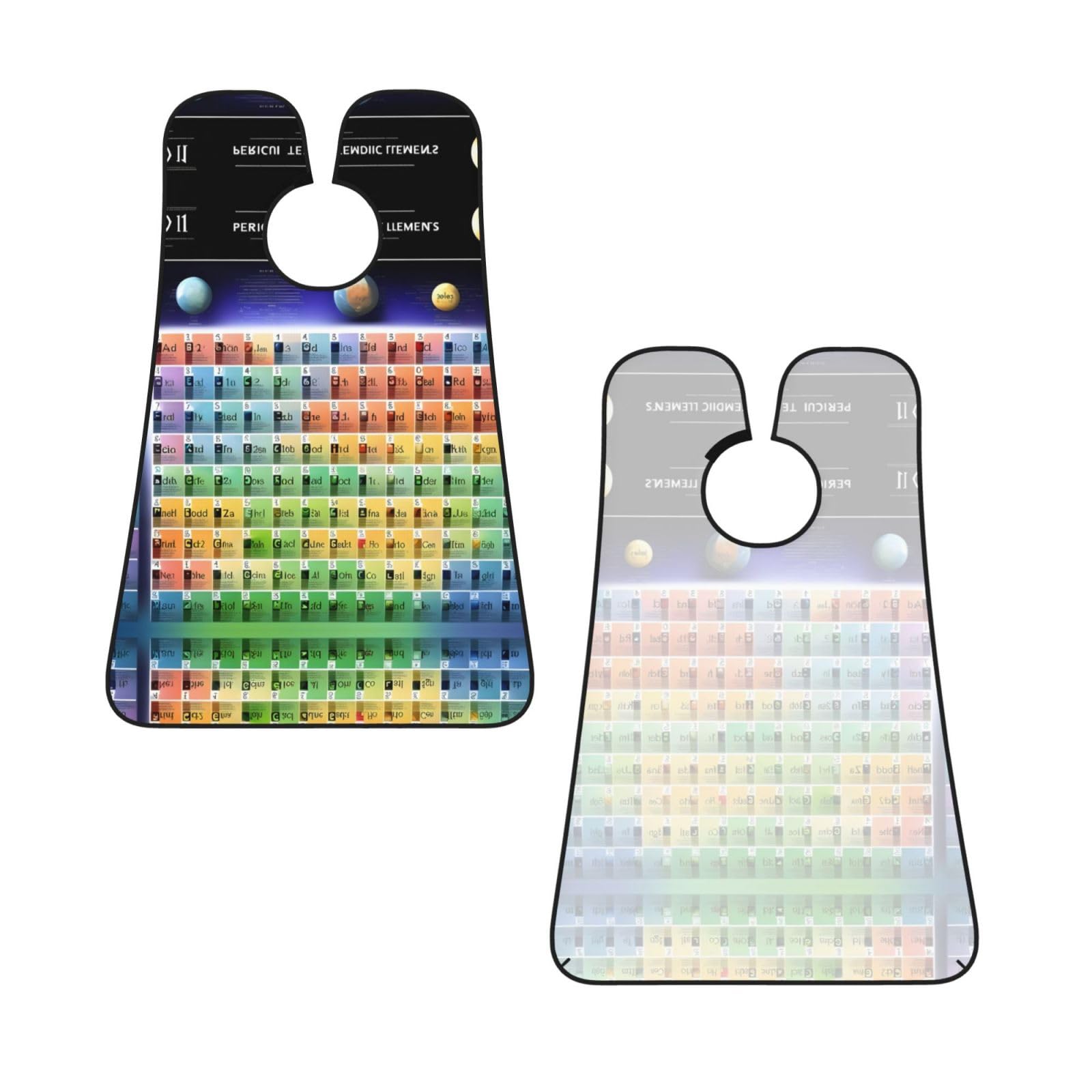 YQxwJL Periodic Table Of Elements Print Beard Bib Shaving Apron, Beard Hair Trimming Cape Gift For Dad