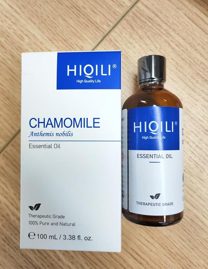 HIQILI Chamomile Essential Oil for Skin & Hair, Diffuser, DIY Candles
