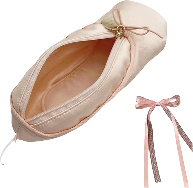 CECKQUE Ballet Pointe Shoe Makeup Bag Dance Recital Gifts for Girls