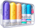 Aeomni 19pack TSA Approved Travel Bottles for Toiletries - Silicone travel size Containers, Leak Proof Size Toiletries, Refillable Shampoo and Conditioner Bottles, Travel Essentials