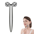 InfiniteRelax Metal Facial Roller Massager, 3D Cooling Face Massage Tool for Reduce Puffiness, Remove Eye Wrinkles, Face Lifting, Increase Firmness, Anti-Aging, Skin Tightening