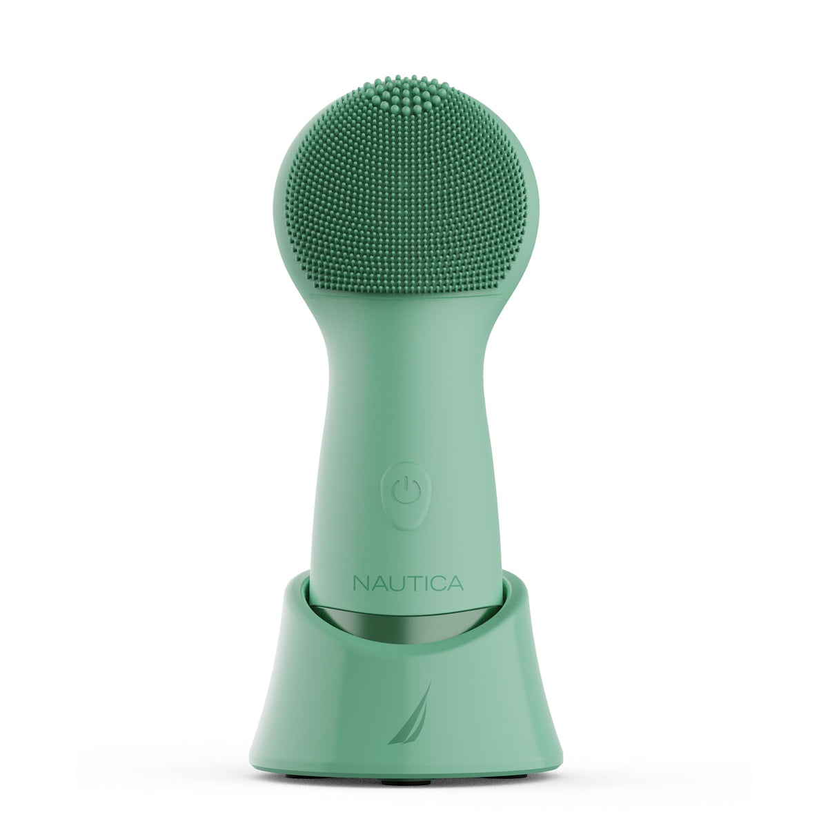 Nautica PC130 Sonic Facial Cleansing Brush Made with Ultra Hygienic Soft Silicone, Waterproof and Rechargeable Face Scrub Brush for Men & Women - (Navy)