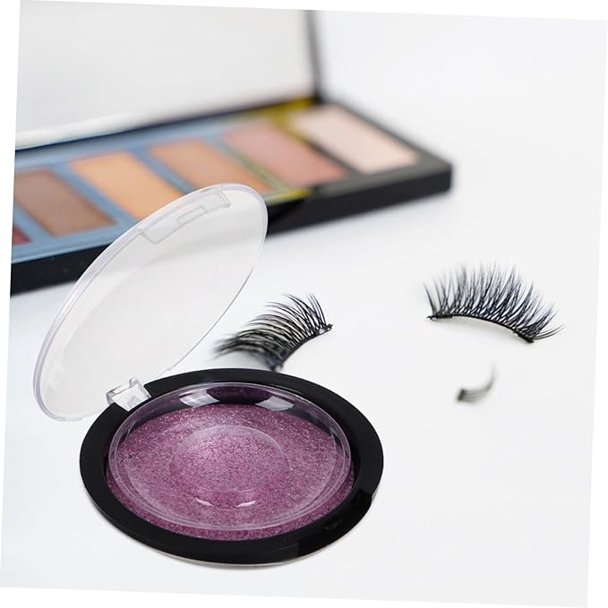FOMIYES 5pcs Round Faux Lash Box Durable Eyelash Case for Organized Storage of False Eyelashes Portable and Compact Design for Travel and Daily Makeup Use