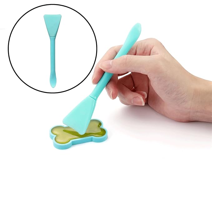Mimalexin 12PCS Silicone Face Mask Brushes, Face Mask Applicator, Skincare Spatula, Skin Care Lotion Applicator, Spa Makeup Tools for Facial Cream Mask Mixing and Sampling