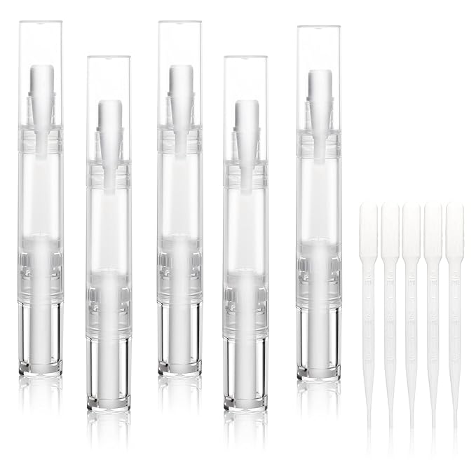 UPZIGS Empty Cuticle Oil Pen, 5ml-5 Pack