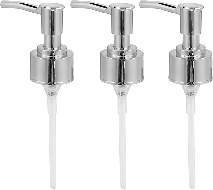 Perfume Bottle Pump Shampoo and Conditioner Bottle Nozzle Shower Gel Bottle Spray Nozzle Kit ABS Material with 360 Degree Rotation for Soap Lotion Massage Oil Bottle Accessory