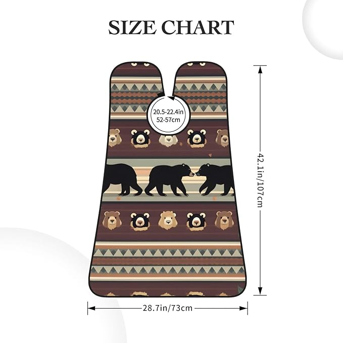 Beautiful Peacock Print Beard Bib Shaving Apron, Beard Hair Trimming Cape Gift For Dad