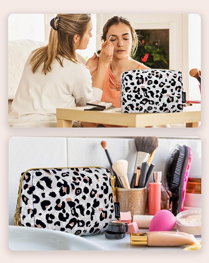 Aosbos Small Makeup Pouch, Travel Cosmetic Bags for Women,Travel Pouch