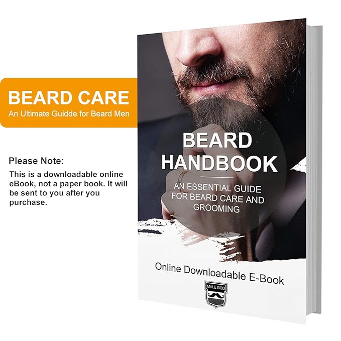 MALE GOD Beard Kit for Men's Grooming & Care, Natural Ingredients Beard Oil, Balm, Brush, Comb, Stocking Stuffers for Adult Men, Chirismtas & Birthday Gifts for Men Dad Him Husband Boyfriend Brother