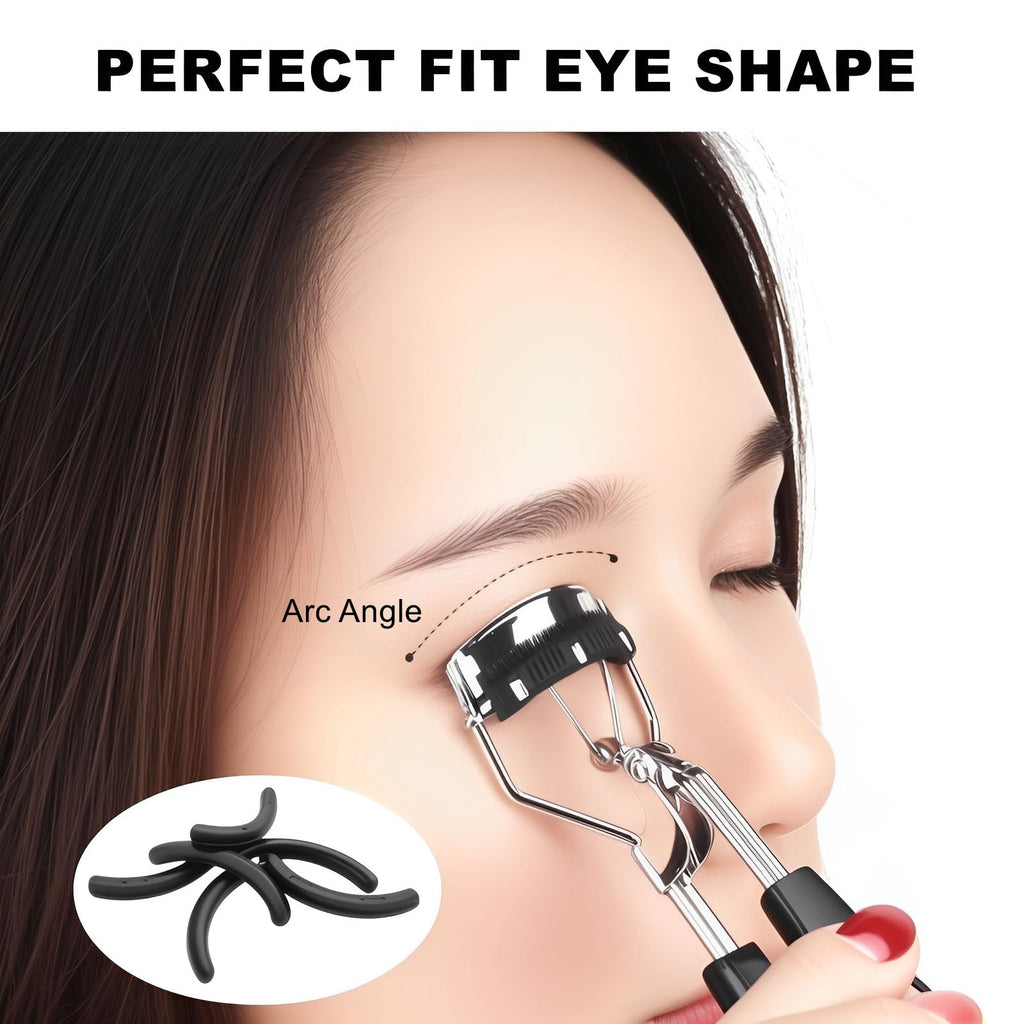 100Pack Compatible with Shiseido Eyelash Curler Refill Pads,High Elasticity Silicone Refill Pads Compatible with Shiseido Eyelash Curler,Gentle & Safe on Lashes,Black.