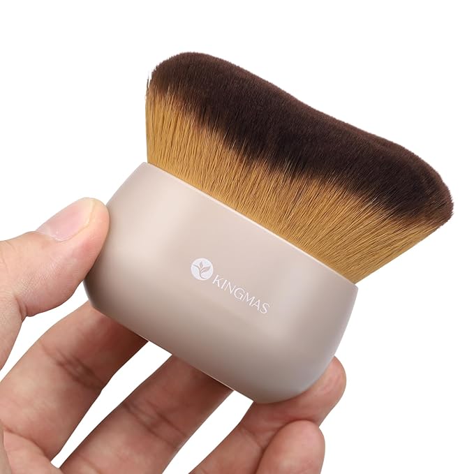 KINGMAS Extra Large Body Makeup Brush for Self Tanner, 75mm Kabuki Brush