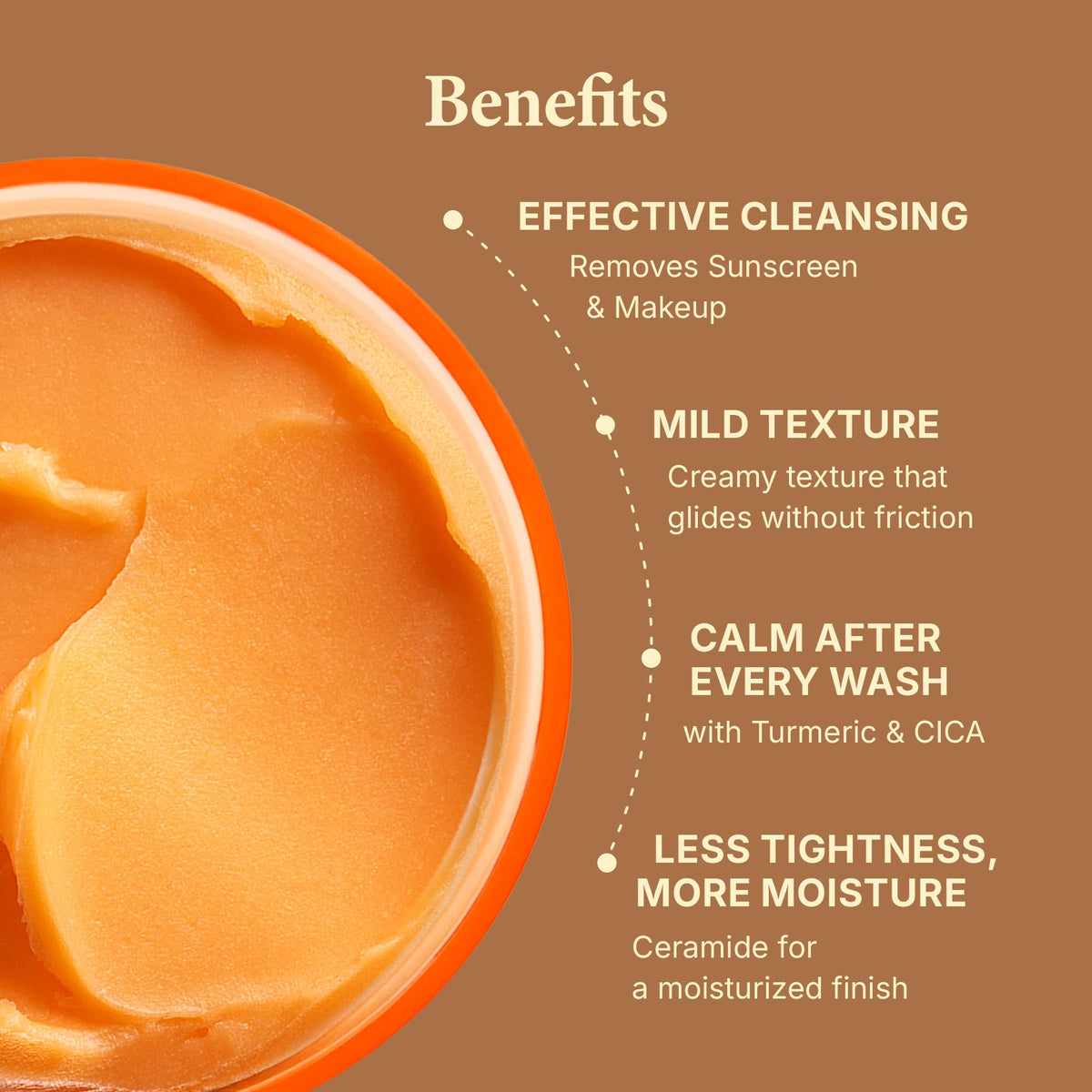 mimmua! Kojic Acid Turmeric Cleansing Cream | Balm to Oil Face Cleanser