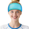 Migraine Relief Cap,Soothing Headache Migraine Hat Ice Head Wrap,Hangover Cap Face Mask Cold Compression for Tension,Puffy Eyes,Stress,Sinus,Ice Blue