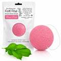 This Hippie Girl | Konjac Exfoliating Organic Facial Sponge | Plant Based Gentle Exfoliating Face Scrubbie | Oil Control Sponge | Rose Pink (Pink)