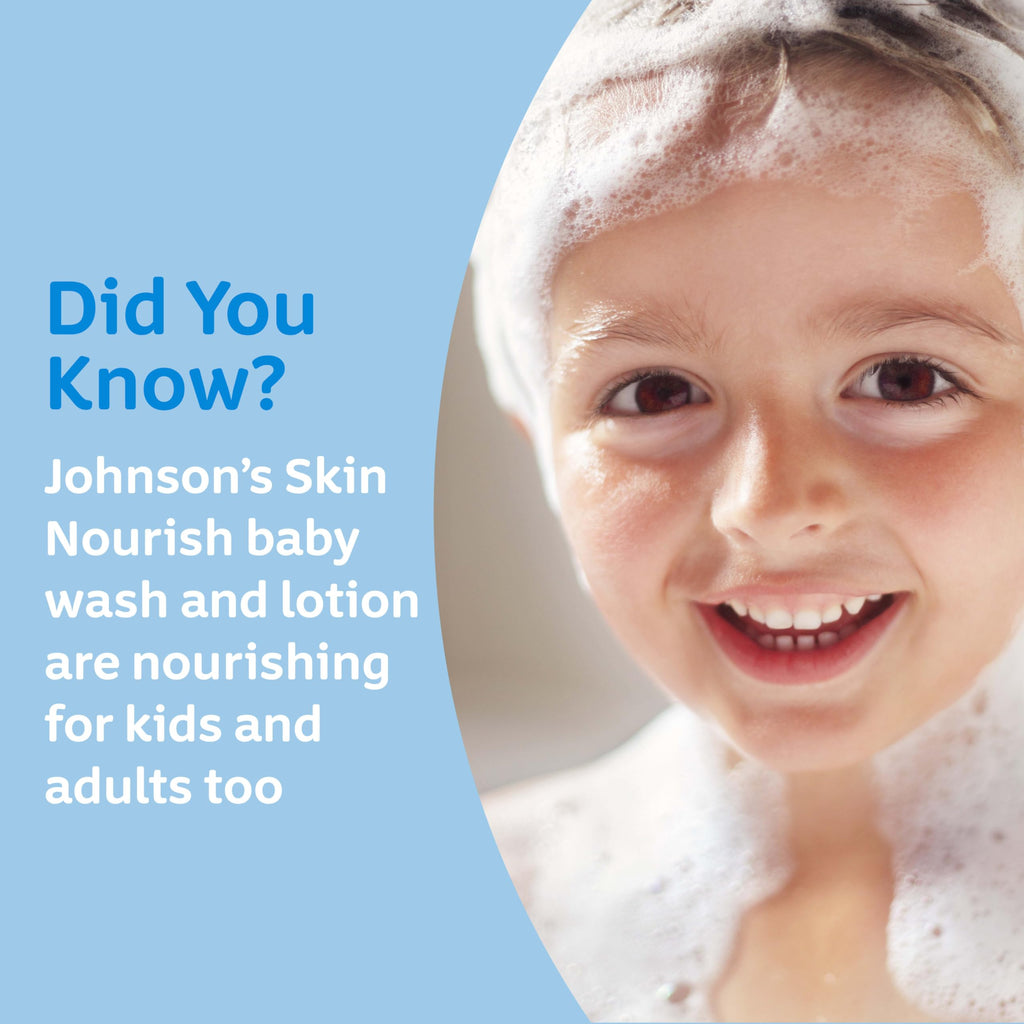 Johnson's Baby Skin Nourishing Moisture Baby Body Wash with Shea & Cocoa Butter, Hypoallergenic & Tear Free Baby Bath Wash, Paraben-, Dye-, Sulfate & Phthalate-Free, 20.3 fl. oz